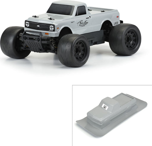 1/10 1972 Chevy C-10 Tough-Color Gray Body: Stampede & Granite