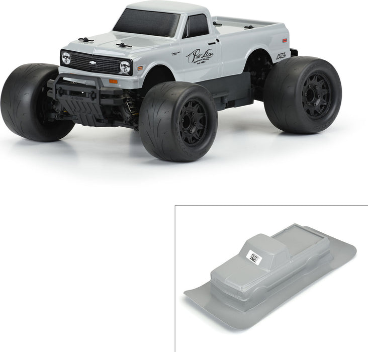 1/10 1972 Chevy C-10 Tough-Color Gray Body: Stampede & Granite