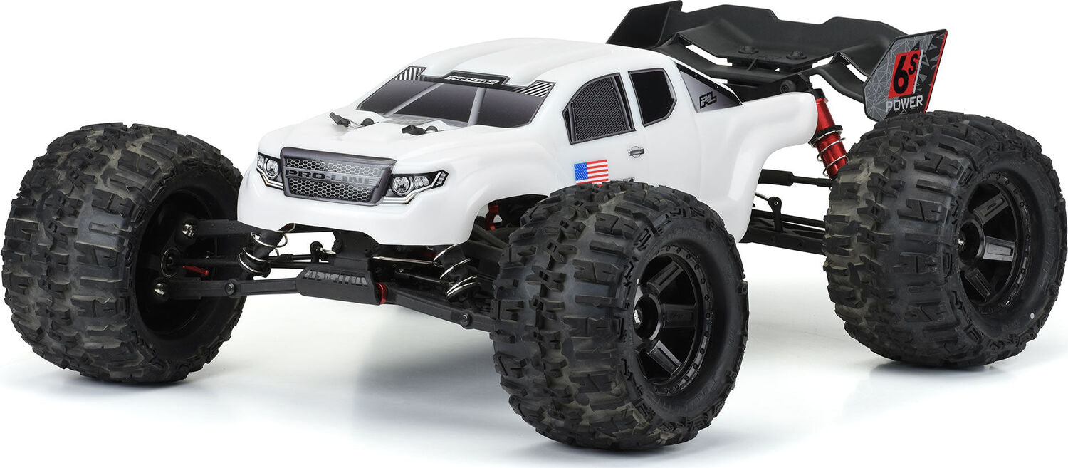 1/8 Pre-Cut Brute Bash Armor White Body: ARRMA Kraton 6S