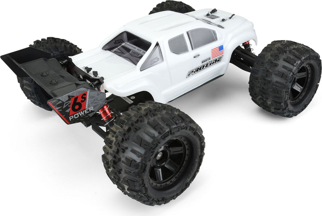 1/8 Pre-Cut Brute Bash Armor White Body: ARRMA Kraton 6S