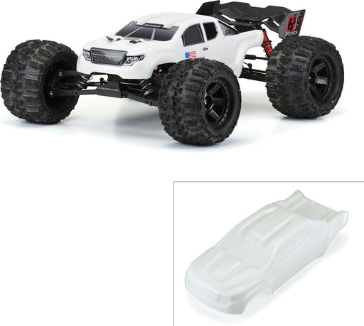 1/8 Pre-Cut Brute Bash Armor White Body: ARRMA Kraton 6S