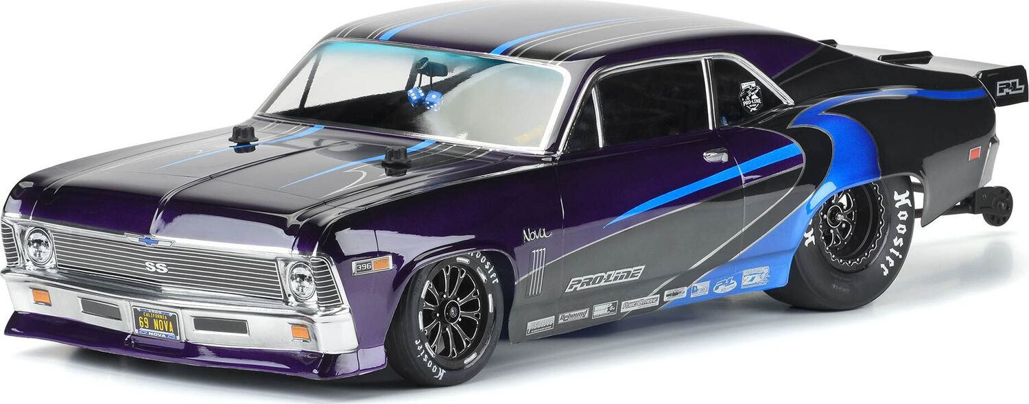 1/10 1969 Chevrolet Nova Clear Body: Drag Car