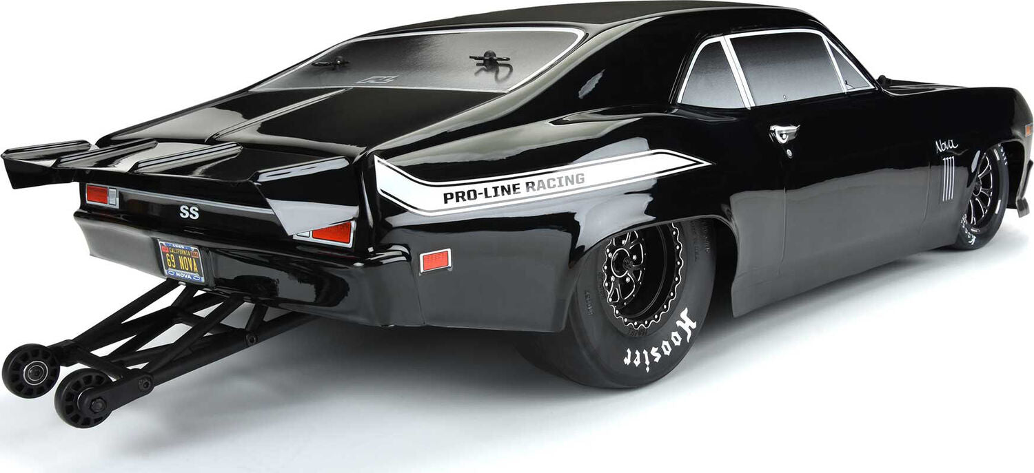 1/10 1969 Chevrolet Nova Tough-Color Black Body: Drag Car