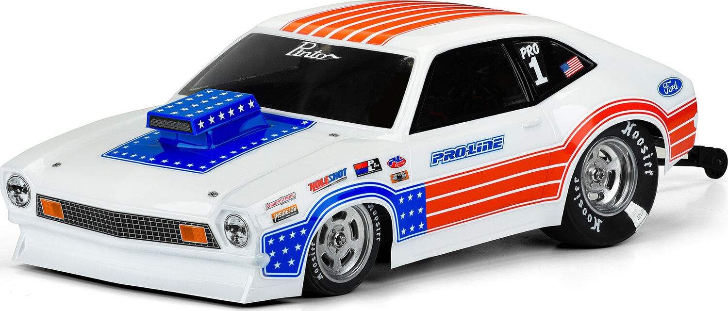 1/10 1972 Ford Pinto Clear Body (11.25" Wheelbase): Buggy Drag Car