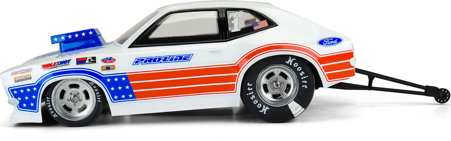 1/10 1972 Ford Pinto Clear Body (11.25" Wheelbase): Buggy Drag Car