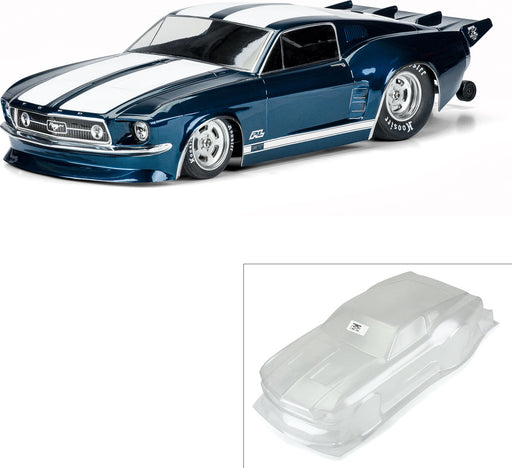1/10 1967 Ford Mustang Clear Body: Drag Car