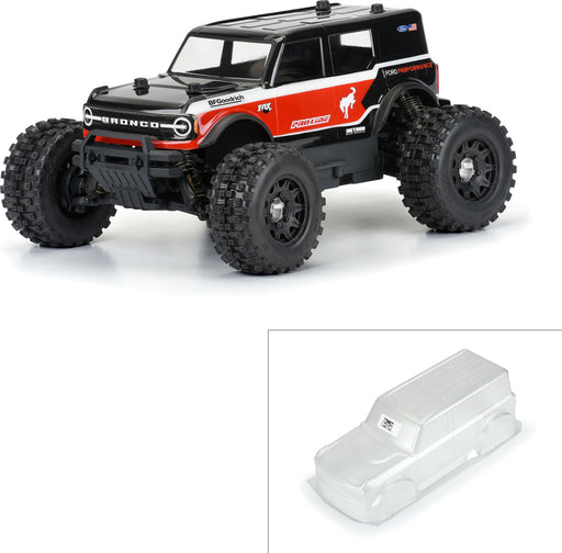 1/10 2021 Ford Bronco Clear Body: Granite, Vorteks