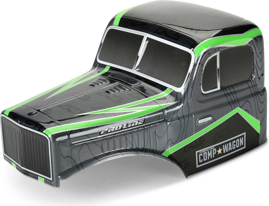 1/10 Limited Edition Pre-Cut/Pre-Painted Comp Wagon Cab-Only Body 12.3" (313mm) Wheelbase Crawlers, Grey/Black