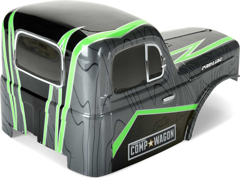 1/10 Limited Edition Pre-Cut/Pre-Painted Comp Wagon Cab-Only Body 12.3" (313mm) Wheelbase Crawlers, Grey/Black