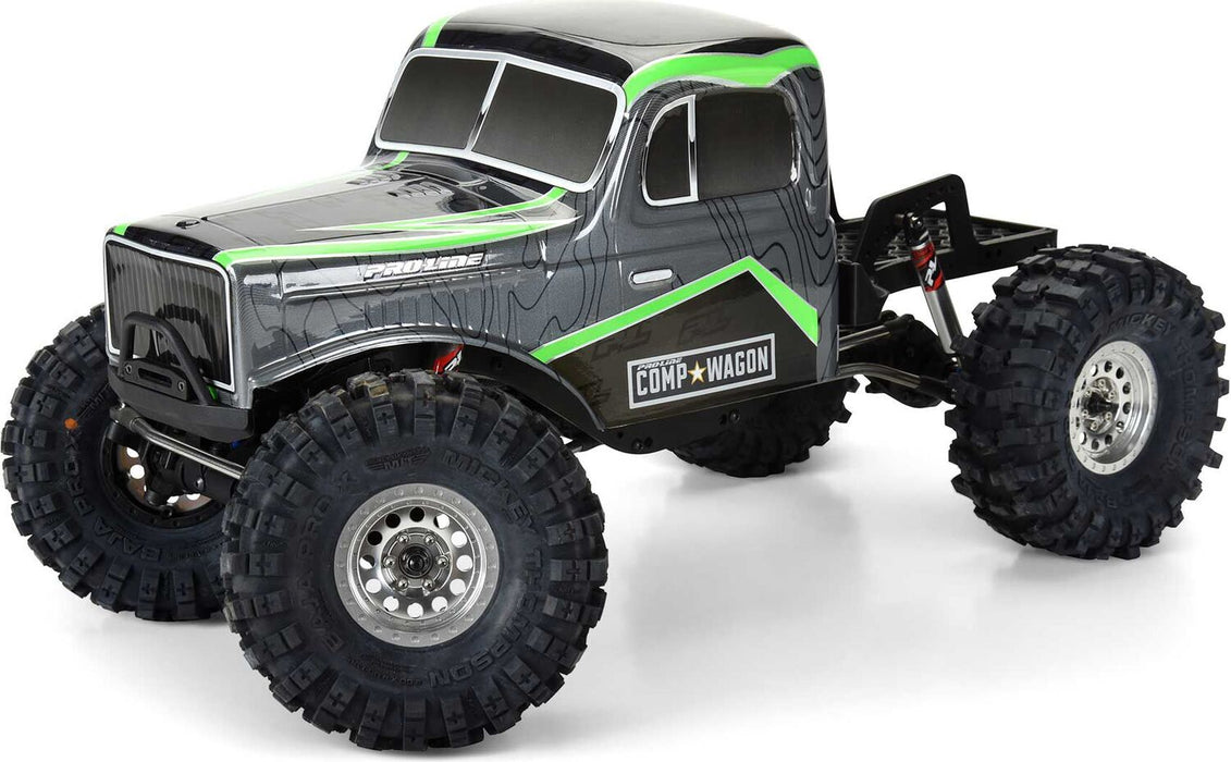 1/10 Limited Edition Pre-Cut/Pre-Painted Comp Wagon Cab-Only Body 12.3" (313mm) Wheelbase Crawlers, Grey/Black