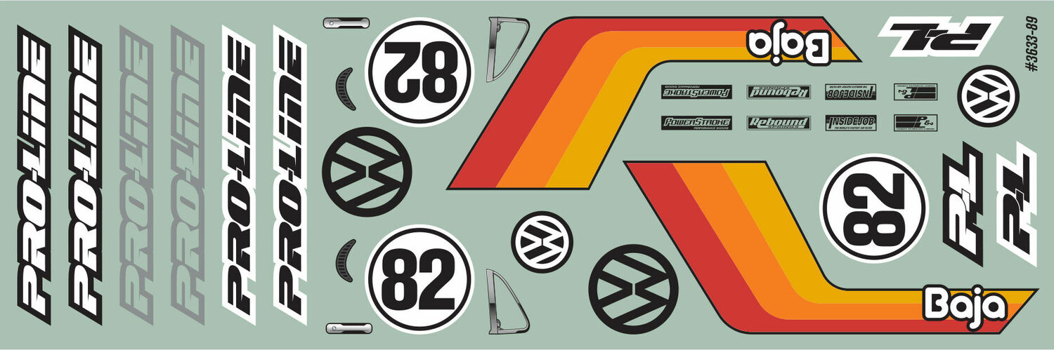 1/18 Volkswagen Baja Bug Clear Body: Mini-T 2.0