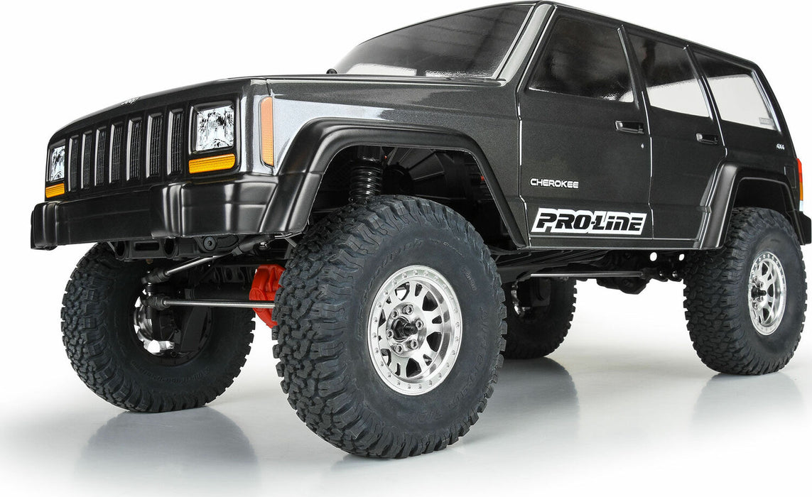 1/10 2001 Jeep Cherokee Clear Body 12.3” (313mm) Wheelbase Crawlers