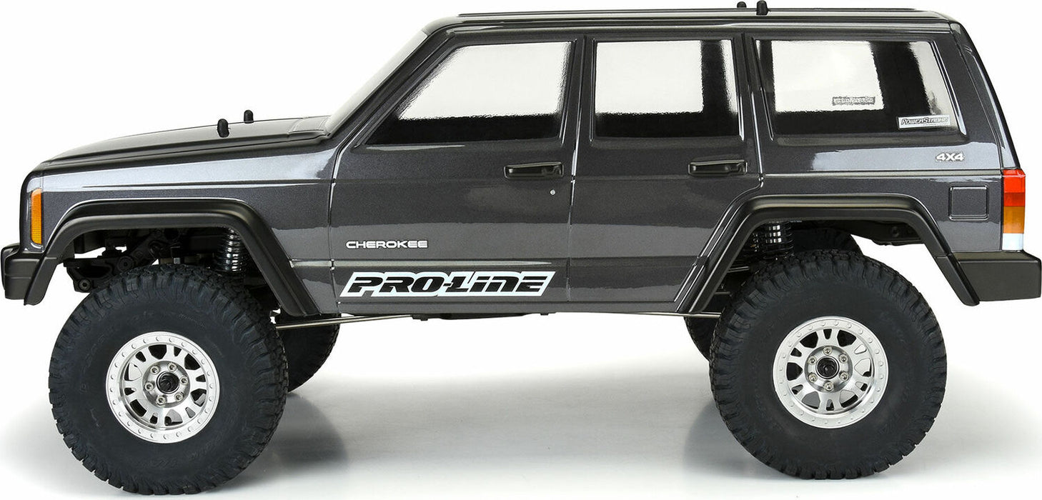 1/10 2001 Jeep Cherokee Clear Body 12.3” (313mm) Wheelbase Crawlers