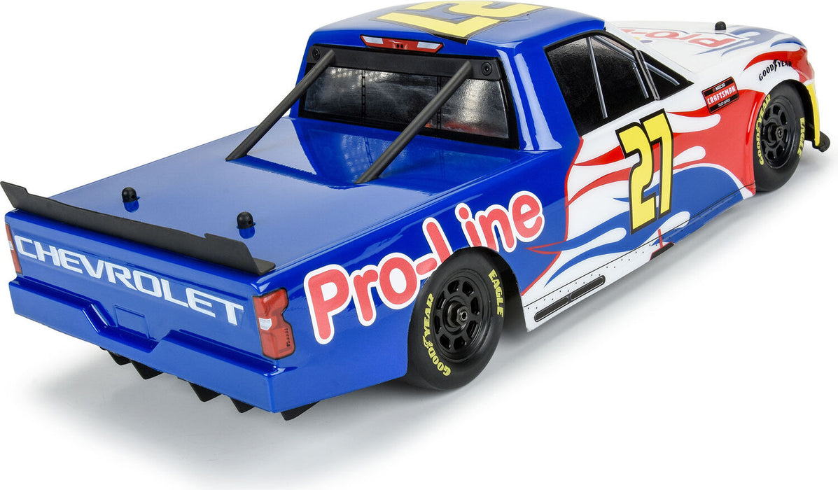 1/12 Pre-Cut 2024 Chevy Silverado Truck Clear Body: Losi NASCAR