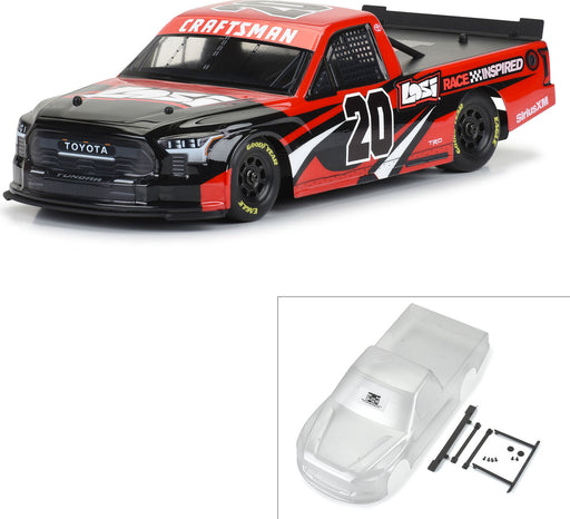 1/12 Pre-Cut 2024 Toyota Tundra Truck Clear Body: Losi NASCAR