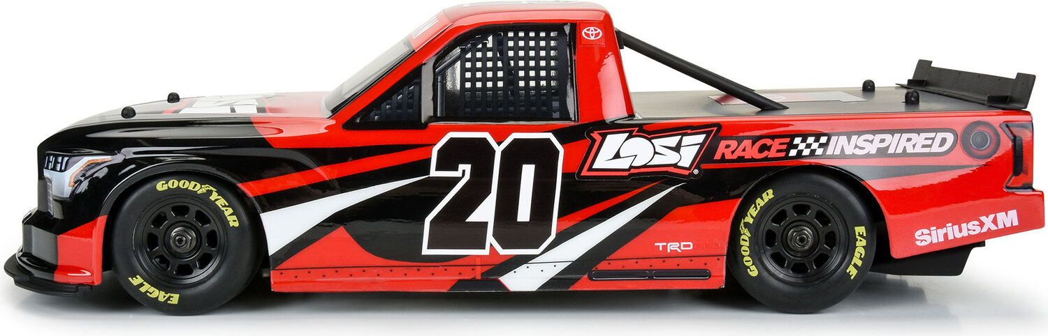 1/12 Pre-Cut 2024 Toyota Tundra Truck Clear Body: Losi NASCAR