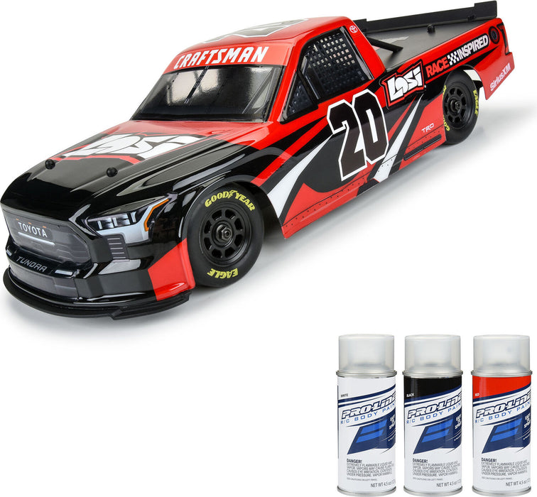 1/12 Pre-Cut 2024 Toyota Tundra Truck Clear Body: Losi NASCAR