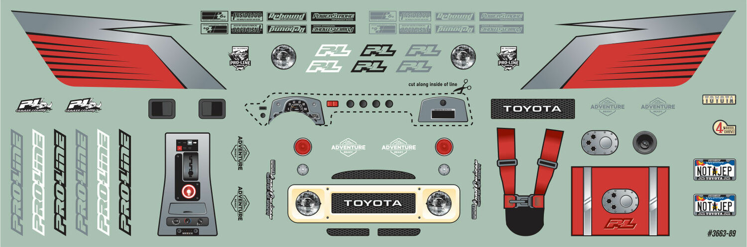 1/24 1979 Toyota Land Cruiser FJ40 Clear Body with Trail Cage: SCX24