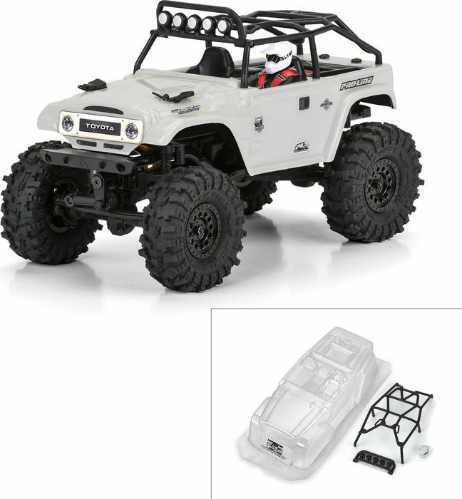 1/24 1979 Toyota Land Cruiser FJ40 Clear Body with Trail Cage: SCX24