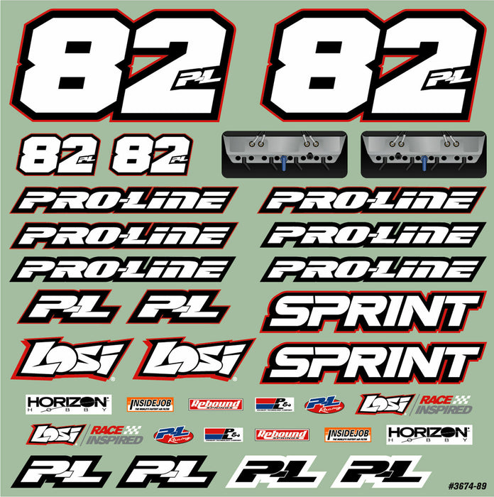 1/10 Sprint Car Light Weight Clear Body Panel Kit: Losi Sprint Car