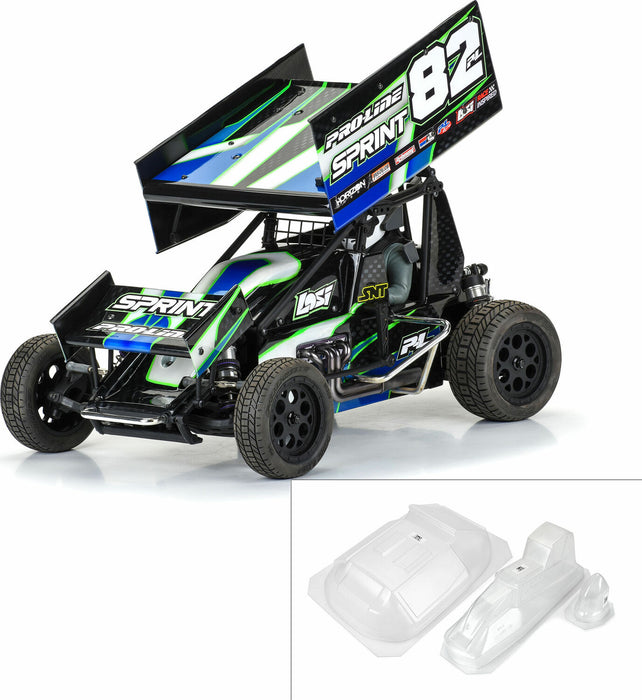 1/10 Sprint Car Light Weight Clear Body Panel Kit: Losi Sprint Car
