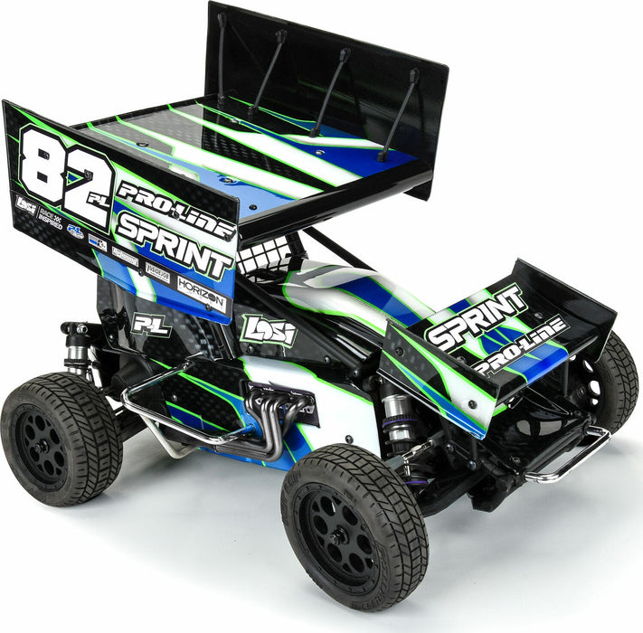 1/10 Light Weight Clear Wing Set: Losi 22S Sprint Car