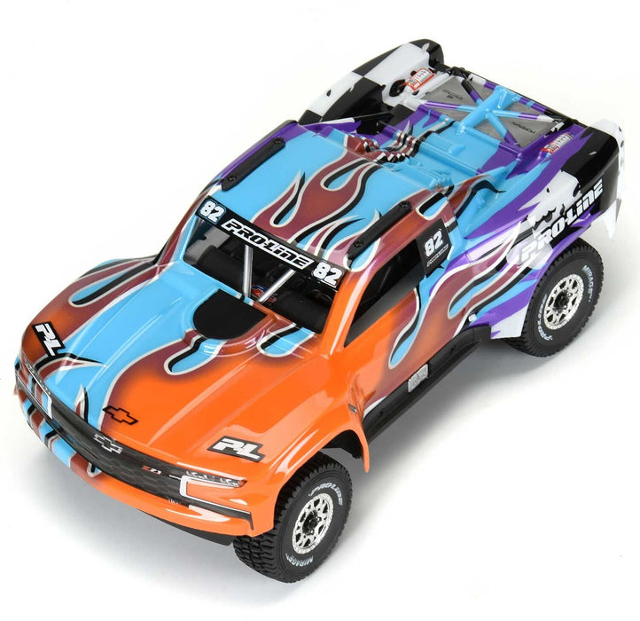1/16 Limited Edition 2019 Chevy Silverado Trophy Truck Body for ARRMA MOJAVE GROM, Fire and Ice (Pink/Aqua)