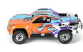 1/16 Limited Edition 2019 Chevy Silverado Trophy Truck Body for ARRMA MOJAVE GROM, Fire and Ice (Pink/Aqua)