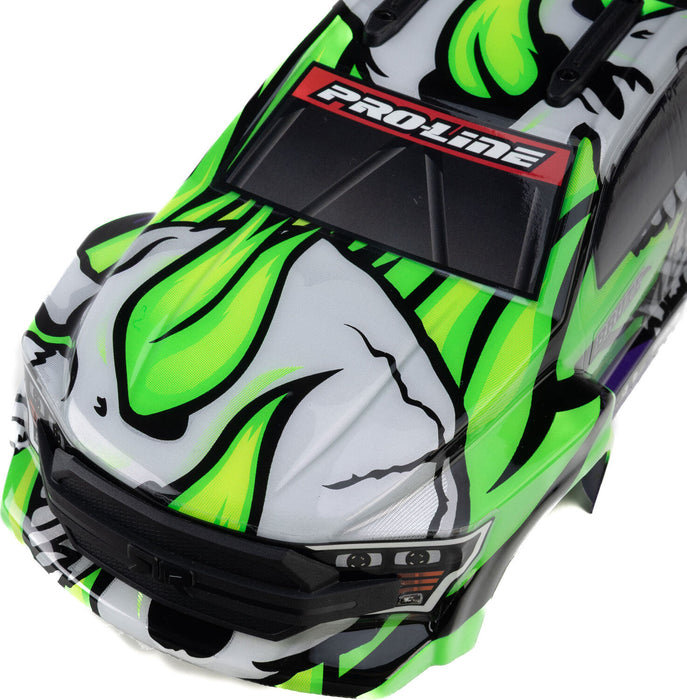 1/16 Limited Edition Pre-Cut/Pre-Painted Brute Body Ghostfire with Clipless System: ARRMA MINI KRATON