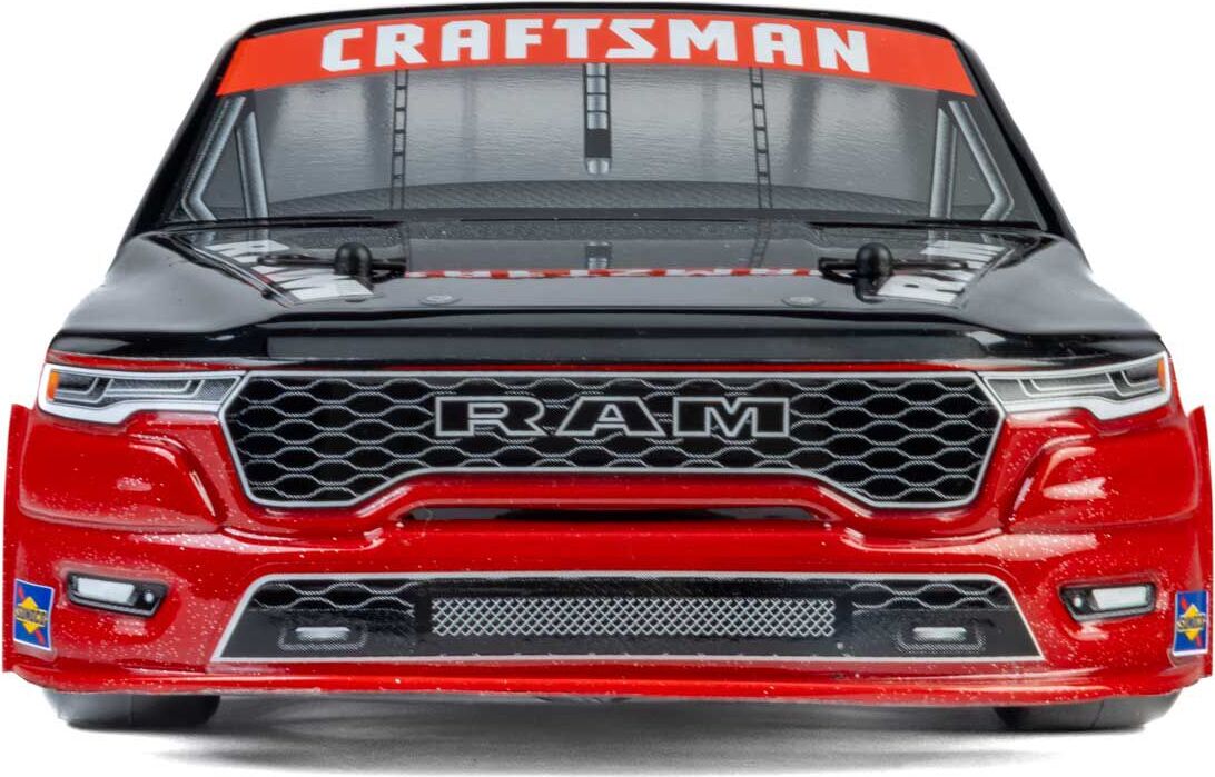 1/12 Pre-Cut 2026 Ram 1500 Truck Clear Body: Losi NASCAR