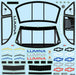 1/12 Pre-Cut 1990 Chevy Lumina Clear Body: Losi NASCAR