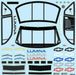 1/12 Pre-Cut 1990 Chevy Lumina Clear Body: Losi NASCAR