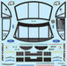 1/12 Pre-Cut 1996 Ford Thunderbird Clear Body: Losi NASCAR