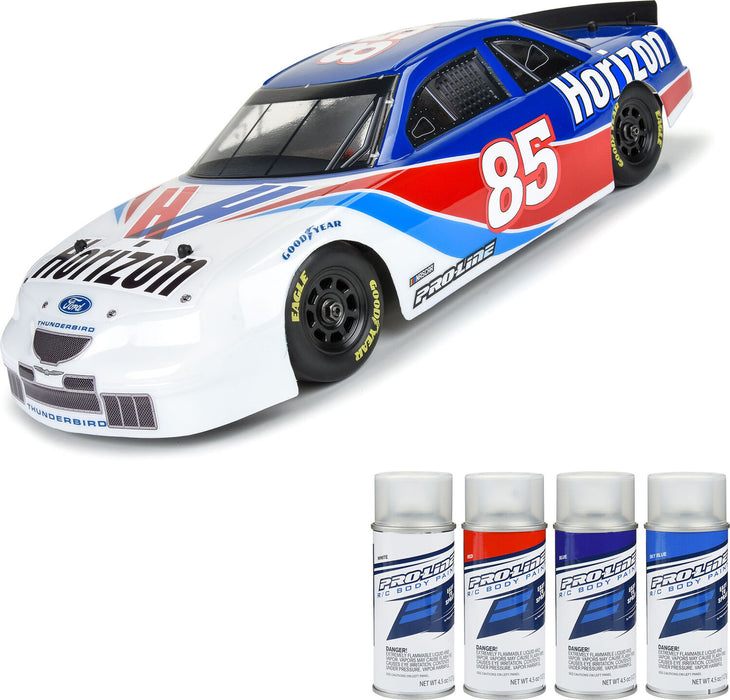 1/12 Pre-Cut 1996 Ford Thunderbird Clear Body: Losi NASCAR