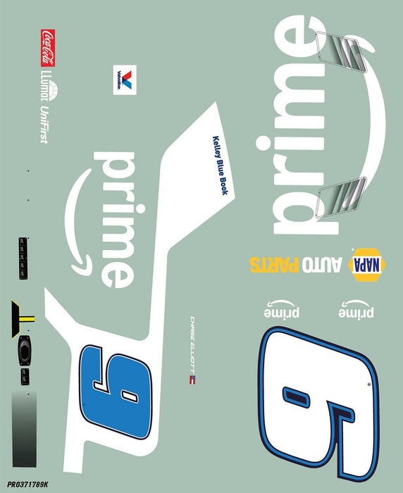 Limited Edition 1/12 Pre-Painted Chase Elliott #9 Amazon Prime 2025 Body: NASCAR GROM