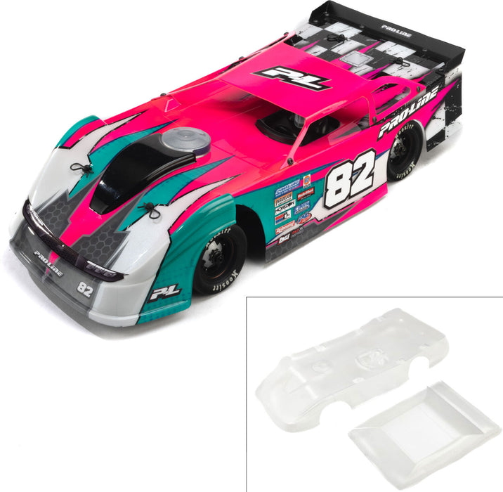 1/12 Pre-Cut Dirt Late Model Tombstone Hi-Performance Clear Body: Losi GROM ALM and NASCAR