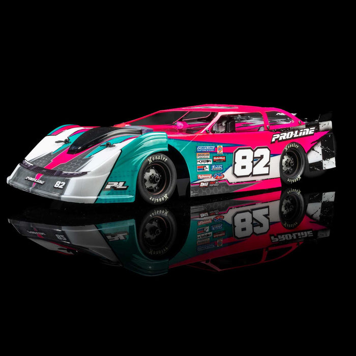 1/12 Pre-Cut Dirt Late Model Tombstone Hi-Performance Clear Body: Losi GROM ALM and NASCAR