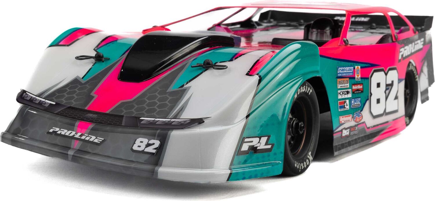 1/12 Pre-Cut Dirt Late Model Tombstone Hi-Performance Clear Body: Losi GROM ALM and NASCAR