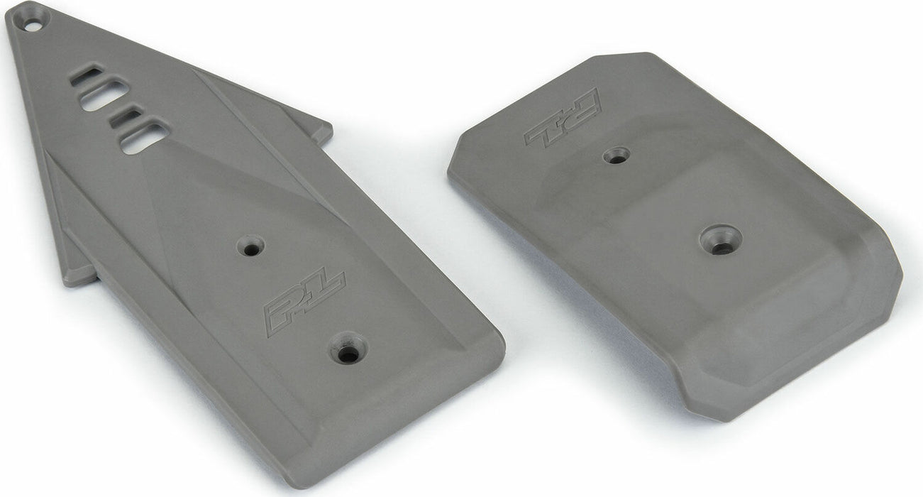 Bash Armor Front/Rear Skid Plates (Stone Gray) for ARRMA 3S Vehicles