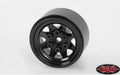Stamped Steel 1.0 Stock Beadlock Wheel Black (2)