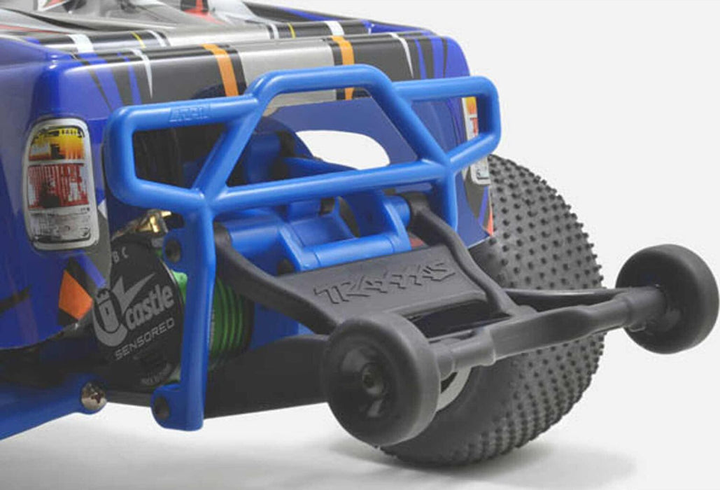 Rear Bumper, Black: Traxxas Rustler