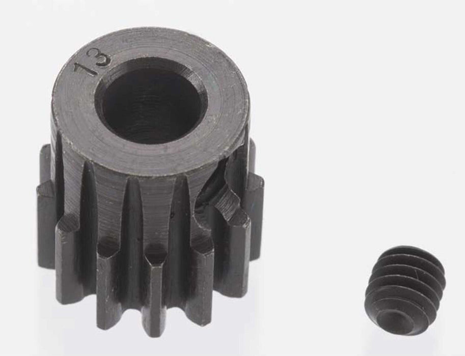 Extra Hard 13 Tooth Blackened Steel 32p Pinion, 5mm