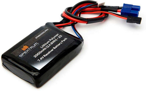 2000mAh 2S 7.4V LiPo Receiver Battery