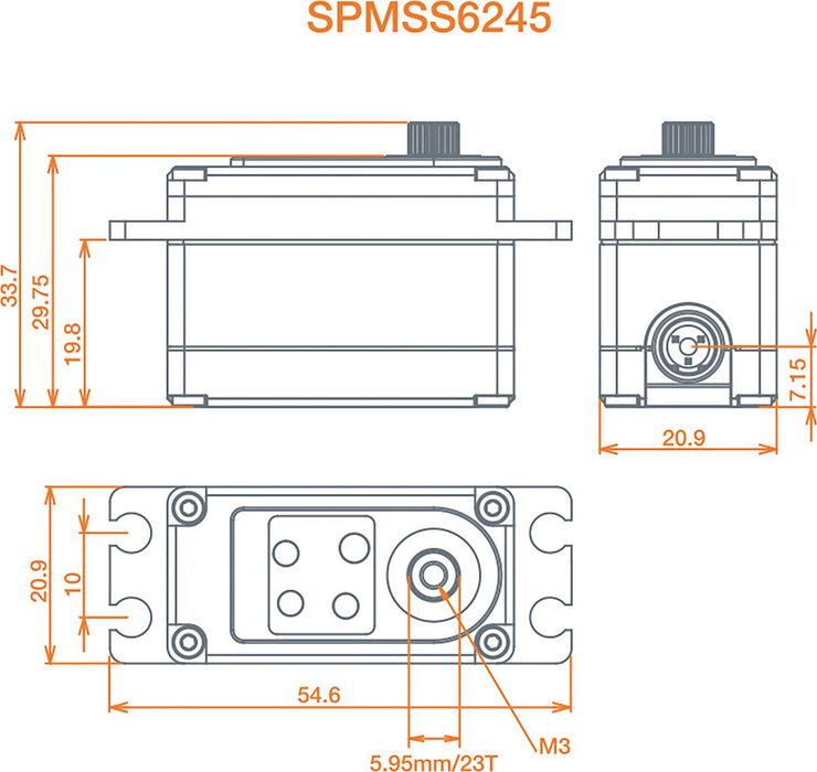 S6245 Standard Digital High Speed High Torque Surface Servo