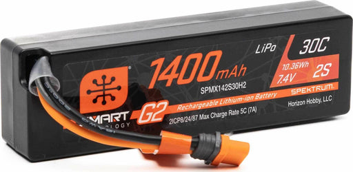 7.4V 1400mAh 2S 30C Smart G2 LiPo Battery: IC2 Connector