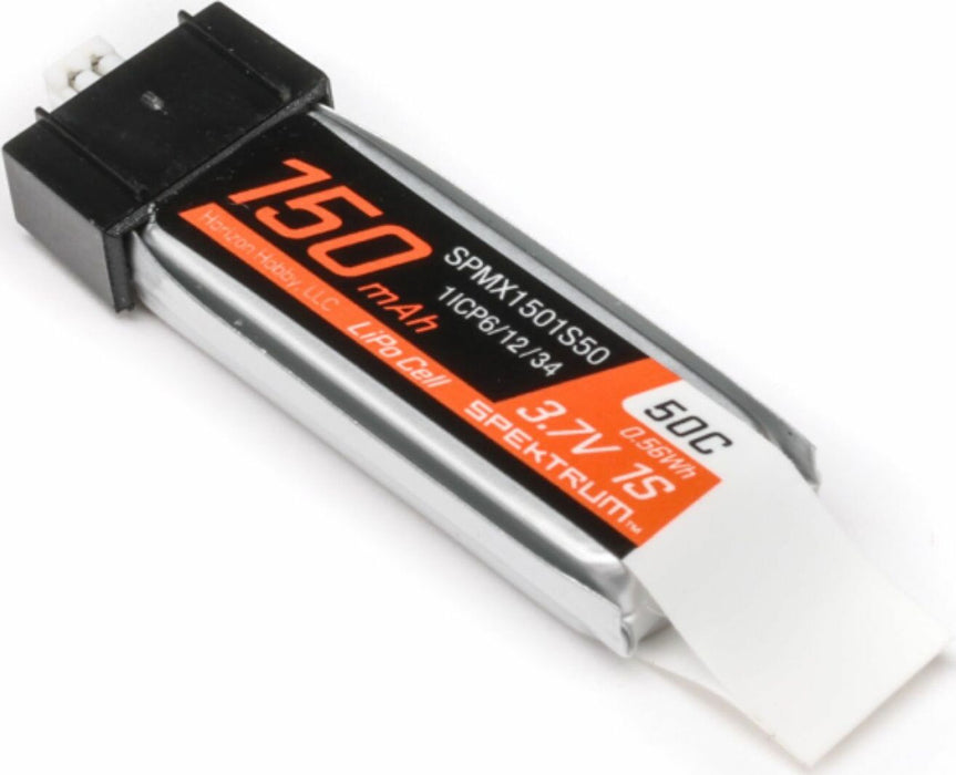 3.7V 150mAh 1S 50C LiPo Battery: JST PH1.25 Connector