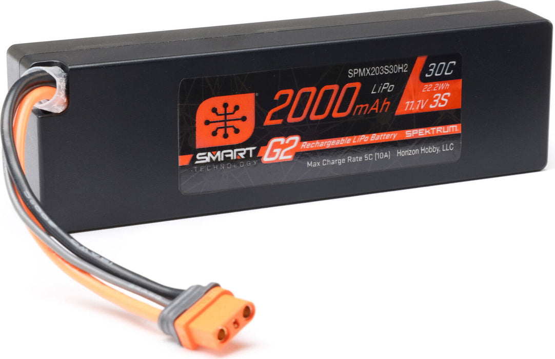 11.1V 2000mAh 3S 30C Smart G2 LiPo Battery: IC2