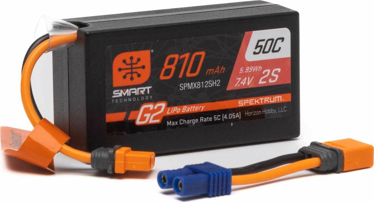 7.4V 810mAh 2S Smart G2 50C LiPo: IC2