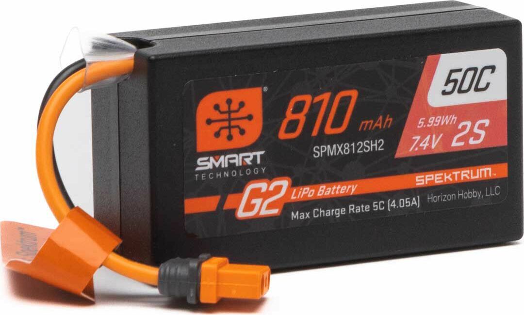7.4V 810mAh 2S Smart G2 50C LiPo: IC2