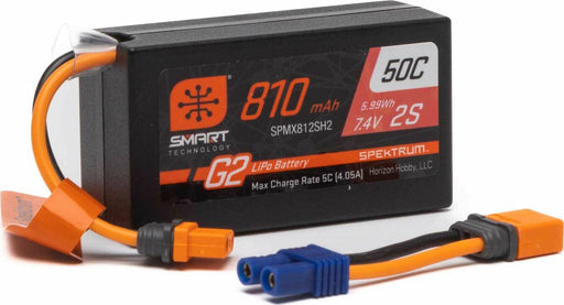 7.4V 810mAh 2S Smart G2 50C LiPo: IC2